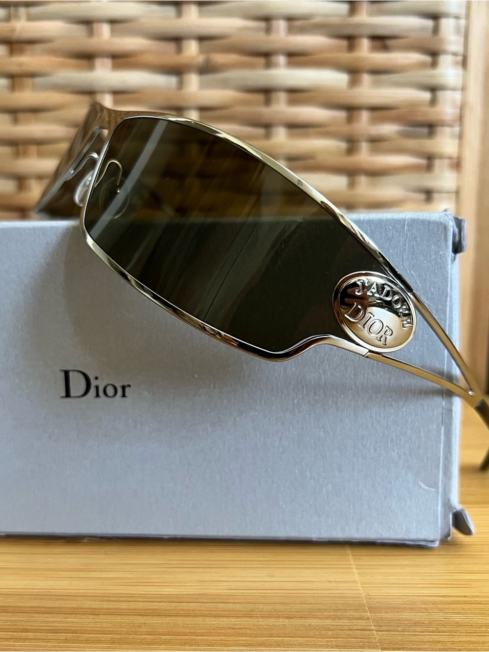 Christian Dior VINTAGE J’adore Dior sunglasses y2k silver rare jadore